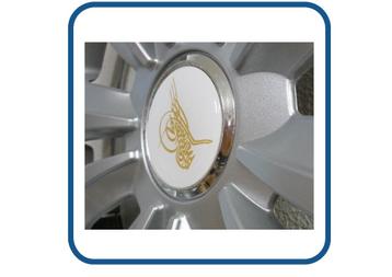 Tugra naafstickers doming caravan en camper 3D, Epoxy beschikbaar voor biedingen