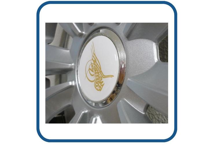 Tugra naafstickers doming caravan en camper 3D, Epoxy, Verzamelen, Stickers, Nieuw, Overige typen, Verzenden