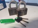 2x Mul-T-Lock hangslot met losse beugel, Ophalen of Verzenden, Zo goed als nieuw, Rvs, Slot