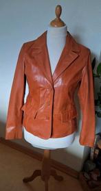 Echt leer! Nieuw jasje van Saki, mt 38, cognac kleur, Maat 38/40 (M), Overige kleuren, Nieuw, Ophalen of Verzenden