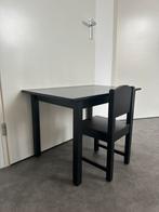 Ikea bureau en stoel zwart Sundvik, Kinderen en Baby's, Kinderkamer | Tafels en Stoelen, Ophalen, Zo goed als nieuw, Tafel(s) en Stoel(en)