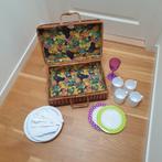 Picknickmand  met inhoud, Ophalen, Gebruikt