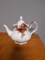 Adv 98 royal albert old country rose grootste thee pot, Ophalen of Verzenden