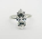 14 karaat witgouden ring met 3.01ct diamant, Sieraden, Tassen en Uiterlijk, Ringen, Wit, Nieuw, Ophalen of Verzenden, 17 tot 18