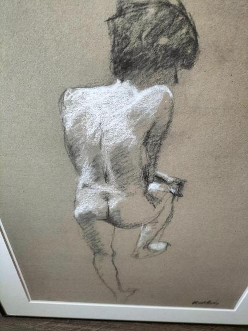 Naakt tekening Keimpe van der Kooi, Antiek en Kunst, Kunst | Tekeningen en Foto's, Ophalen