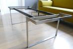 Onderstel salontafel – chroom en metaal – jaren 70, Ophalen, Gebruikt, 100 tot 150 cm, 50 tot 100 cm