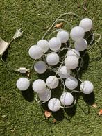 Sfeervolle witte katoenen lichtslinger, Ophalen, Zo goed als nieuw, Stof, Minder dan 50 cm