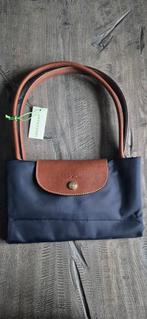 Longchamp Le Pliage Tote Bag Navy, Ophalen of Verzenden, Blauw, Handtas