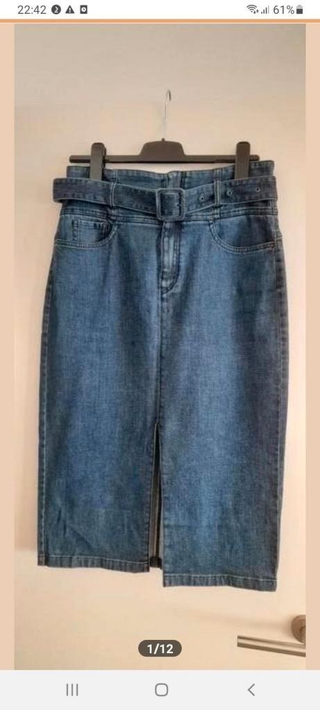 Spijker  rok , Marc Cain, maat 38, Kleding | Dames, Rokken, Zo goed als nieuw, Maat 38/40 (M), Blauw, Boven de knie, Ophalen of Verzenden