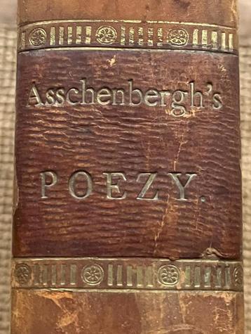 Oud boek (1766-1792) Asschenbergh, H. 'Poëzy' A'dam, P.J.  beschikbaar voor biedingen