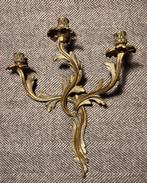 2 Mooie massief koperen wand kandelaarS, Antiek en Kunst, Ophalen of Verzenden, Koper of Brons