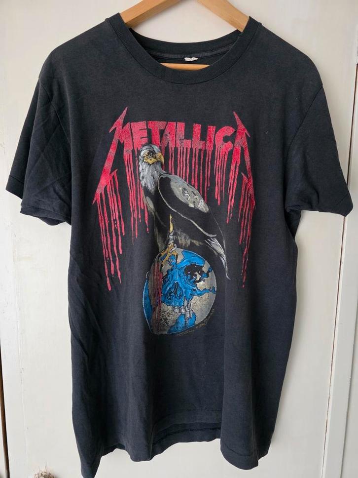 Metallica Eagle shirt '94 (vintage) Slayer,Megadeth..., Verzamelen, Muziek, Artiesten en Beroemdheden, Gebruikt, Kleding, Ophalen of Verzenden