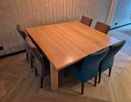 Vierkante eikenhouten keukentafel 160x160 cm, Huis en Inrichting, Tafels | Eettafels, Ophalen, 150 tot 200 cm, Zo goed als nieuw
