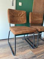 Eetkamerstoel Pronto Micro Suede, Ophalen, Bruin, Zo goed als nieuw, Metaal