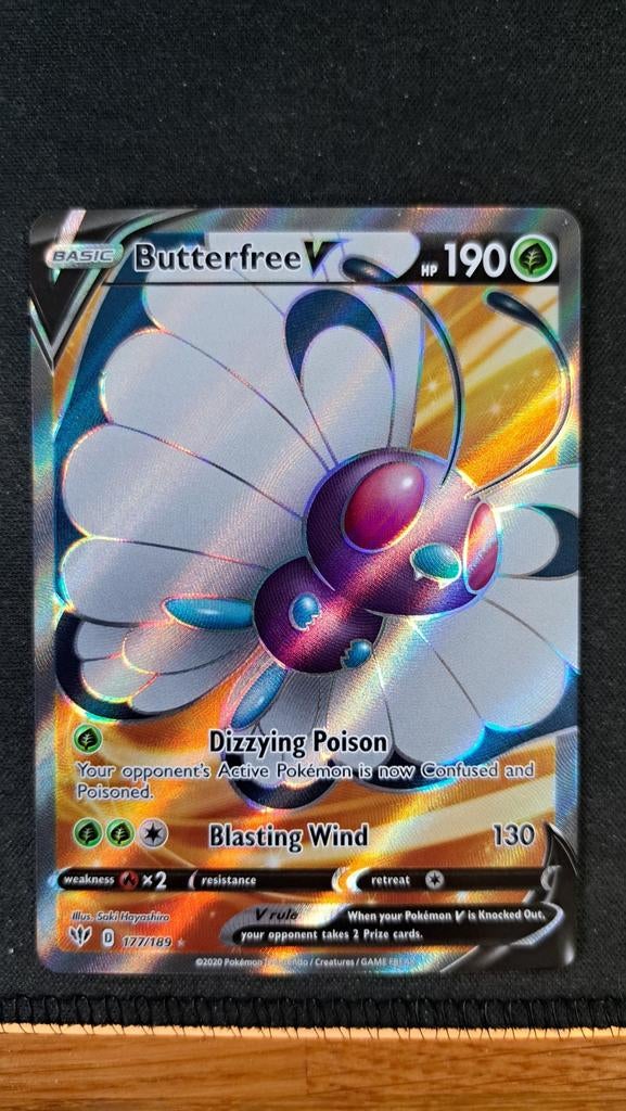 Butterfree V Darkness Ablase DAA 177 Pokémon, Verzenden, Nieuw, Losse kaart, Foil