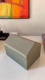 Linnen lichtgroene opbergdoos, Ophalen of Verzenden, Zo goed als nieuw