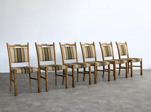 brutalist eetkamerstoelen | vintage stoelen | jaren 60 | (6), Huis en Inrichting, Stoelen, Gebruikt, Vijf, Zes of meer stoelen