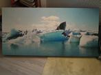 Canvas schilderij Jokulsarlon gletschermeer IJsland, Ophalen, Zo goed als nieuw, Schilderij, 75 cm of meer