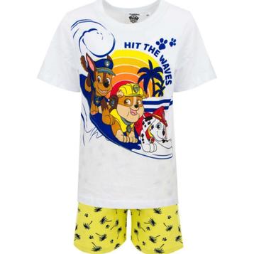 Paw Patrol Shortama Wit/Geel - Maat 104 - 110 - 116 beschikbaar voor biedingen