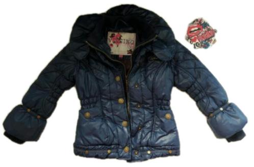 Mooie donker blauwe VINGINO winterjas style Mignon mt 4/104., Kinderen en Baby's, Kinderkleding | Maat 104, Gebruikt, Meisje, Jas