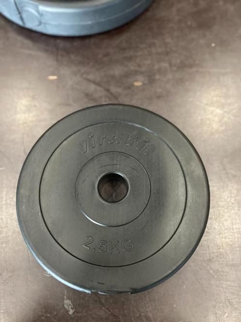 VirtuFit Halterschijf - Zwart - 2,5 kg - 96 beschikbaar, Sport en Fitness, Fitnessmaterialen, Armen, Benen, Borst, Buik, Rug, Ophalen