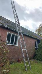 Aluminium Uitrekladder Uitschuifladder  ca 9 a 10 m hoog, Doe-het-zelf en Verbouw, Ladders en Trappen, Ophalen, Gebruikt, Opvouwbaar of Inschuifbaar