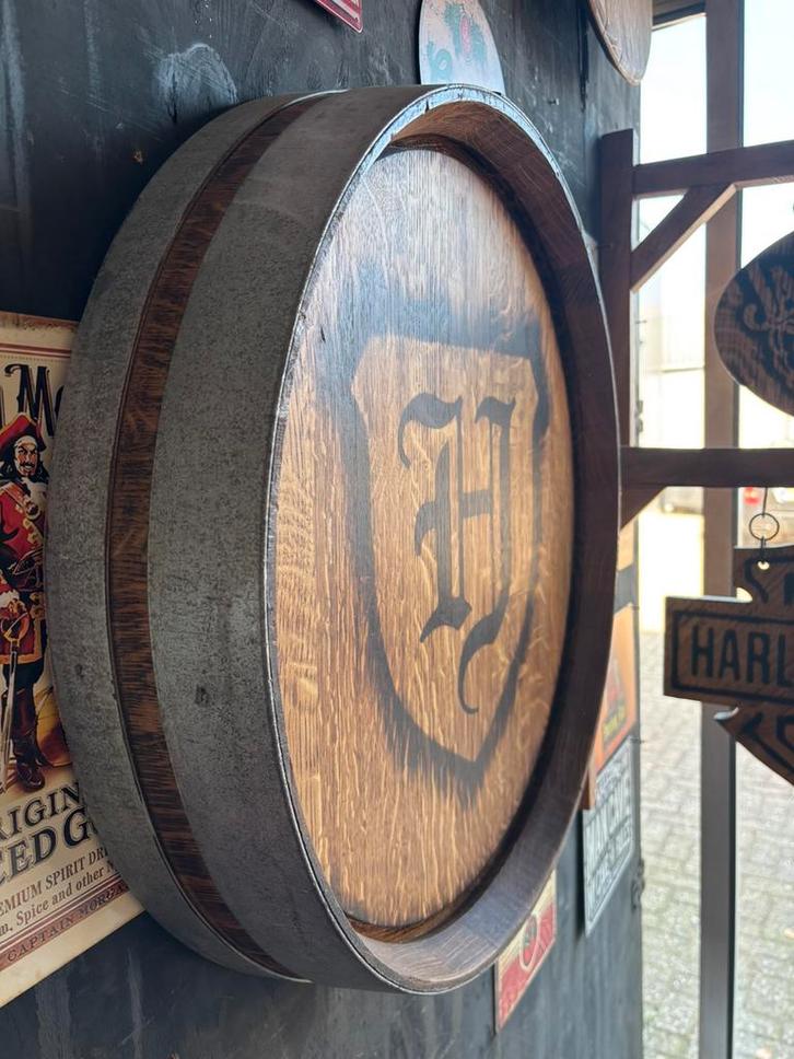 Bord/deksel/barrelhead van origineel wijnvat hertog jan, Huis en Inrichting, Woonaccessoires | Wanddecoraties, Nieuw, Ophalen