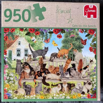 Jumbo puzzel katten op het bankje beschikbaar voor biedingen