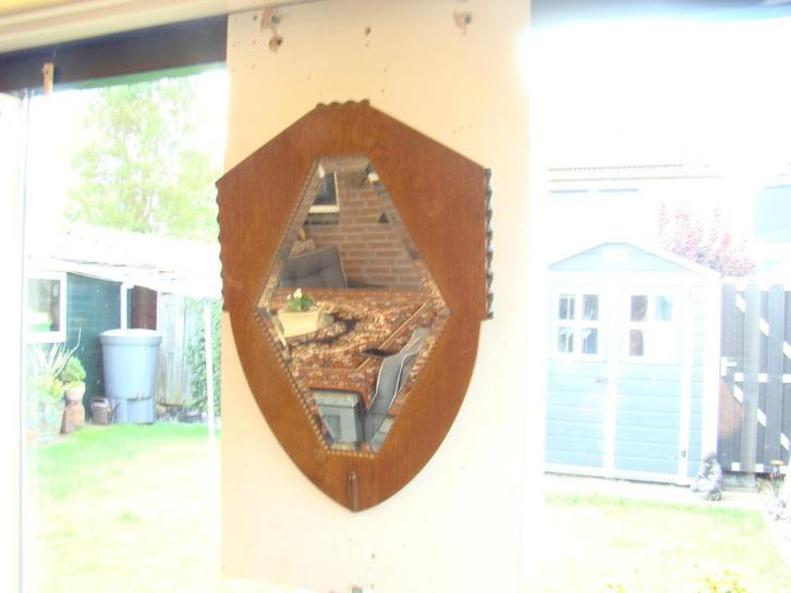 Wandspiegel ( Amsterdamse school, Antiek en Kunst, Antiek | Spiegels, Rechthoekig, Ophalen of Verzenden