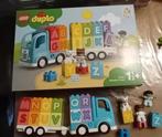 Duplo trein letters., Kinderen en Baby's, Speelgoed | Duplo en Lego, Ophalen of Verzenden, Zo goed als nieuw, Duplo
