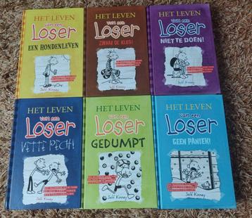 Leesboeken jeugd - 6 delen van het leven van een loser -  beschikbaar voor biedingen