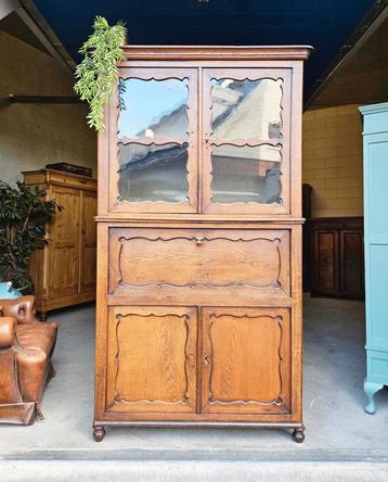 Antieke brocante Biedermeier servieskast vintage meidenkast  beschikbaar voor biedingen