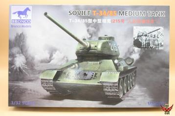 ROWASP | Bronco Models 1/32 T-34/85 Soviet Medium Tank beschikbaar voor biedingen