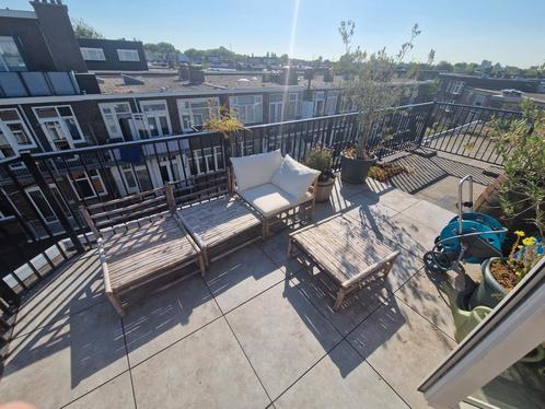 Keramische terrastegels grijs ca 50-55 stuks 60x60cm 2cm dik, Tuin en Terras, Terrasdelen en Vlonders, Gebruikt, Overige materialen