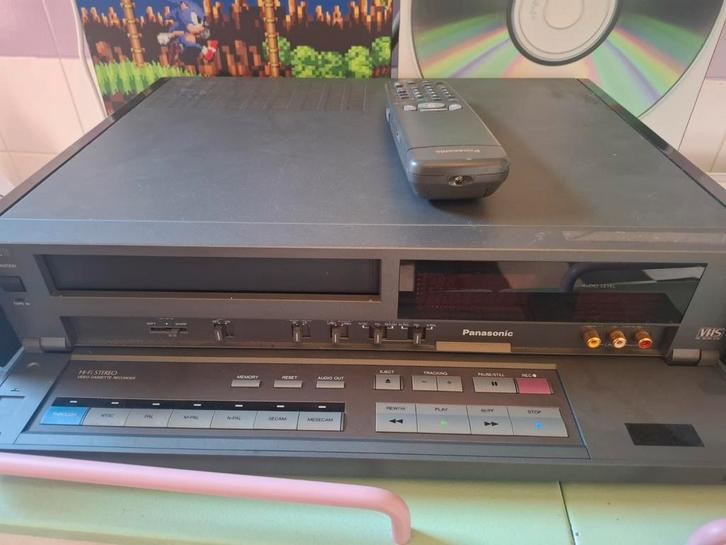 Panasonic NV-W1 VHS Videorecorder met Afstandsbediening, Audio, Tv en Foto, Videospelers, Gebruikt, VHS-speler of -recorder, Ophalen of Verzenden