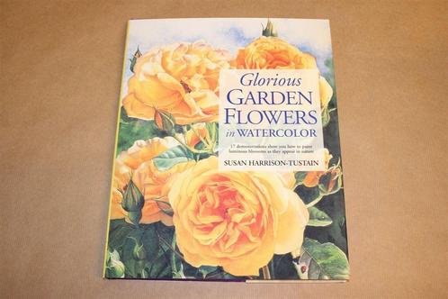Tuinbloemen in Waterverf — Technieken & Tips, Boeken, Hobby en Vrije tijd, Zo goed als nieuw, Tekenen en Schilderen, Ophalen of Verzenden