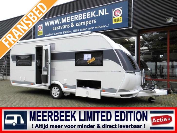 Hobby Excellent 560 CFE 4664,=KORTING MOVER +THULE +COMBI, Caravans en Kamperen, Caravans, tot en met 4, 1250 - 1500 kg, Rondzit