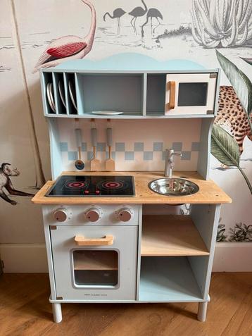 Houten Speelkeuken Lichtblauw beschikbaar voor biedingen