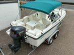 Boston Whaler Dauntless 17 met Yamaha 115 pk Bowrider, Gebruikt, 70 tot 120 pk, Ophalen of Verzenden, 3 tot 6 meter