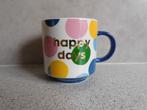 Mok 9x8 cm. 280 ml. Happy Days Hema, Ophalen of Verzenden, Zo goed als nieuw, Overige stijlen, Kop(pen) en/of Schotel(s)