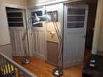 Twee metalen vloerlampen industriële stijl / Type burolamp, Ophalen, Gebruikt, Metaal, 150 tot 200 cm