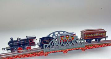 oude antieke BING spoor 0 locomotief met toebehoren beschikbaar voor biedingen