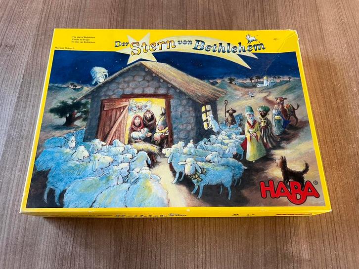 HABA De ster van Bethlehem bordspel, Hobby en Vrije tijd, Gezelschapsspellen | Bordspellen, Zo goed als nieuw, Ophalen of Verzenden