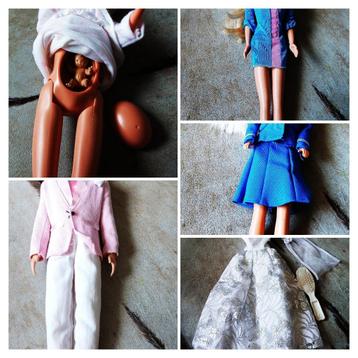 Barbie SIndy Steffi Simba poppen zwanger stewardess Ken beschikbaar voor biedingen