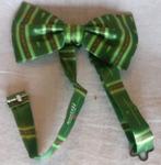 Heineken feeststrik vlinderdas met bieropener op achterzijde, Ophalen of Verzenden, Nieuw, Groen, Heineken