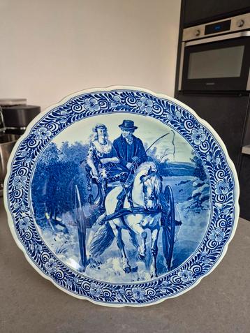 Delfts Blauw Wandbord Petrus Regout Maastricht beschikbaar voor biedingen