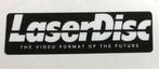 LASERDISC logo Retro Vinyl Sticker, Nieuw, Verzenden