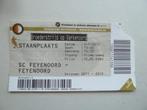 Entreeticket.   Sc Feyenoord - Feyenoord. 2 - 7 - 2011, Verzamelen, Ophalen of Verzenden, Gebruikt, Feyenoord, Overige typen