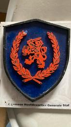 KNIL Algemeen Hoofdkantoor Generale Staf, Ophalen of Verzenden, Landmacht, Nederland, Embleem of Badge