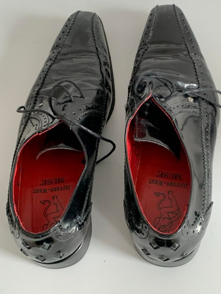 Jeffery West Heren Schoenen - Maat 9, Kleding | Heren, Schoenen, Ophalen of Verzenden, Gedragen, Zwart, Veterschoenen